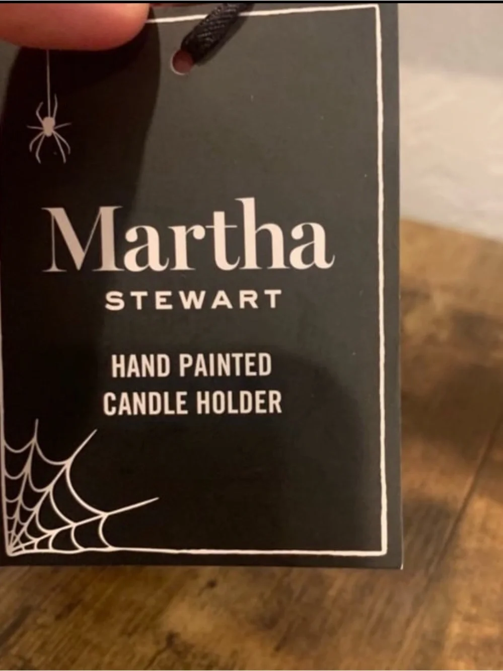 Martha Stewart Black Skull Candelabra, Halloween Candelabra Skull Candelabra